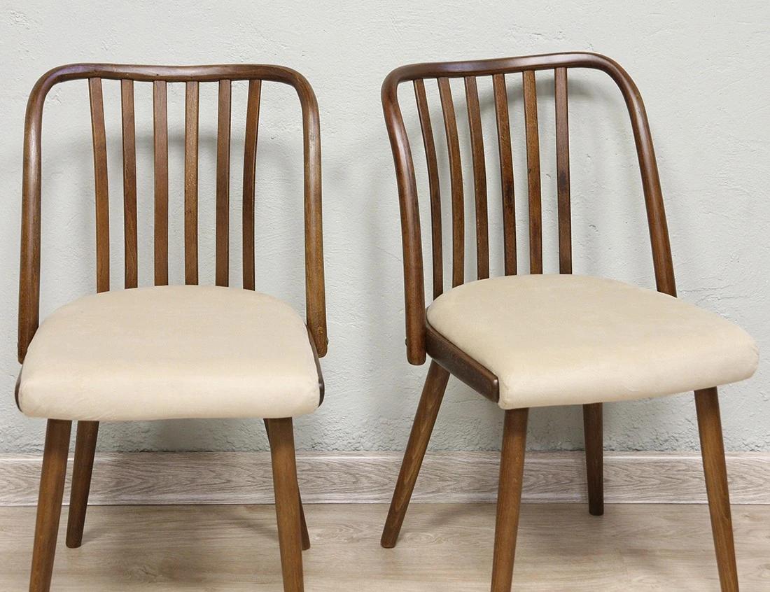 Реставрация пары стульев Antonín Šuman