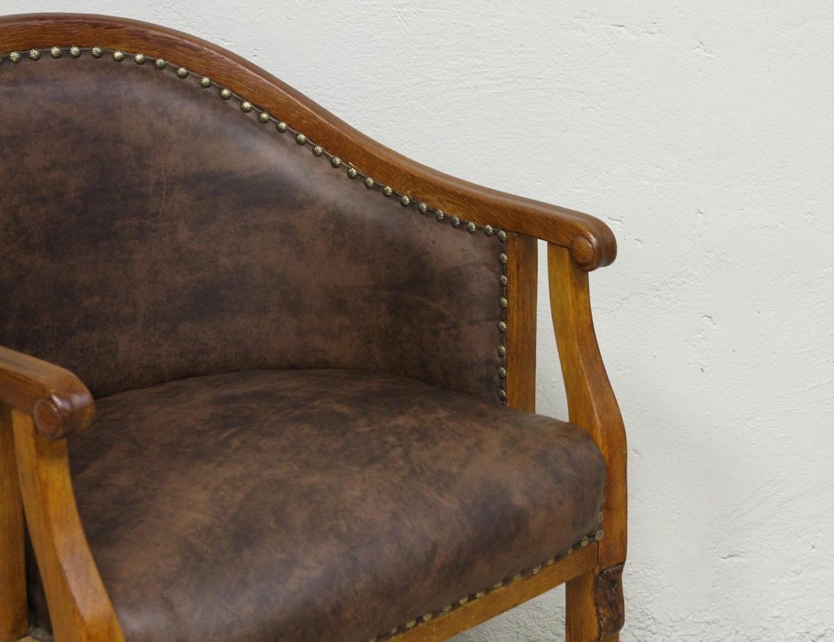 Реставрация дубового кабинетного кресла