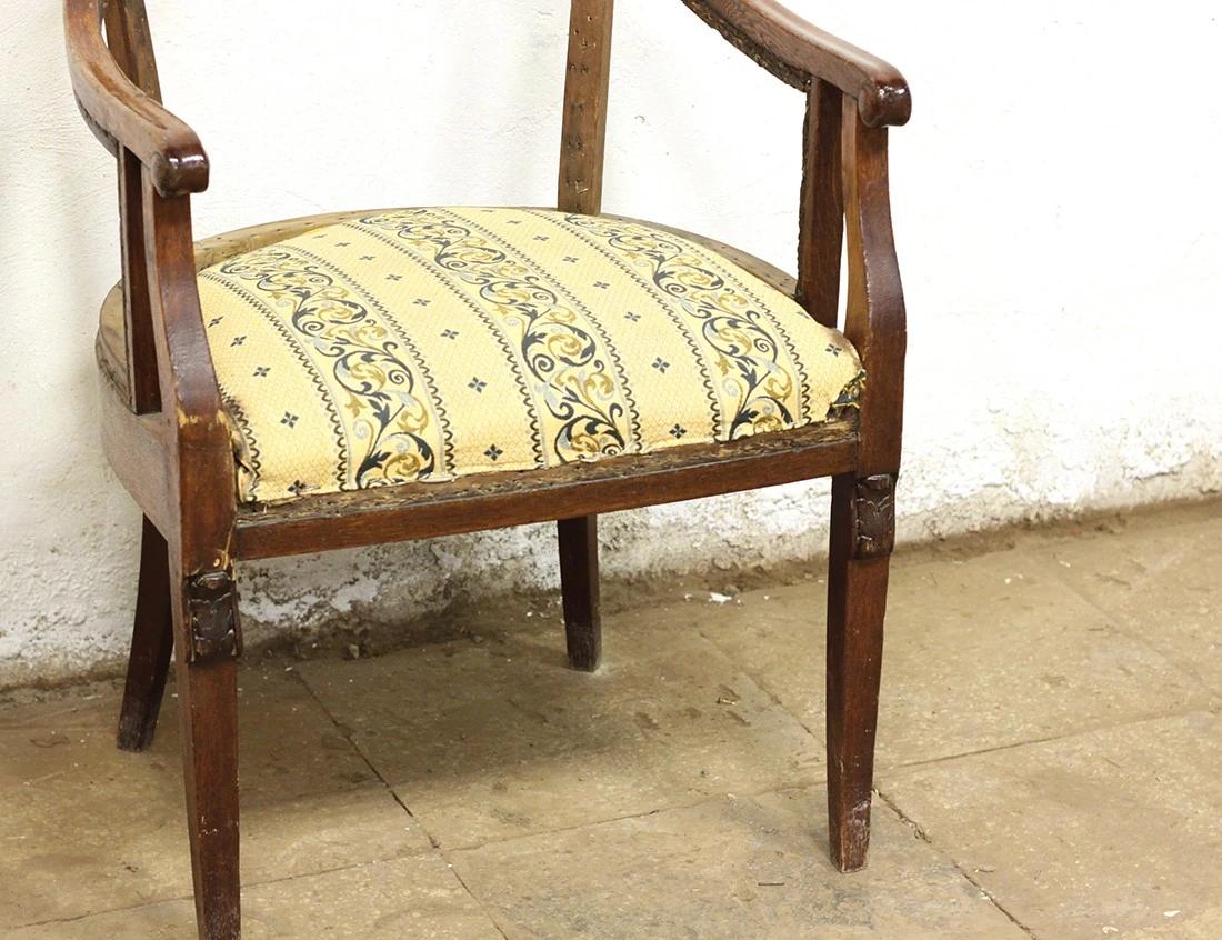 Реставрация дубового кабинетного кресла