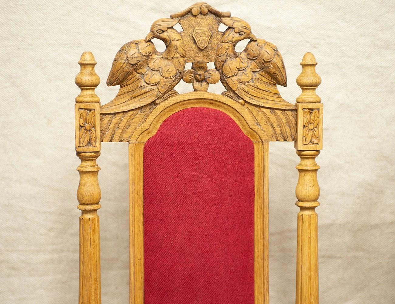 Реставрация пары дубовых стульев 19 века
