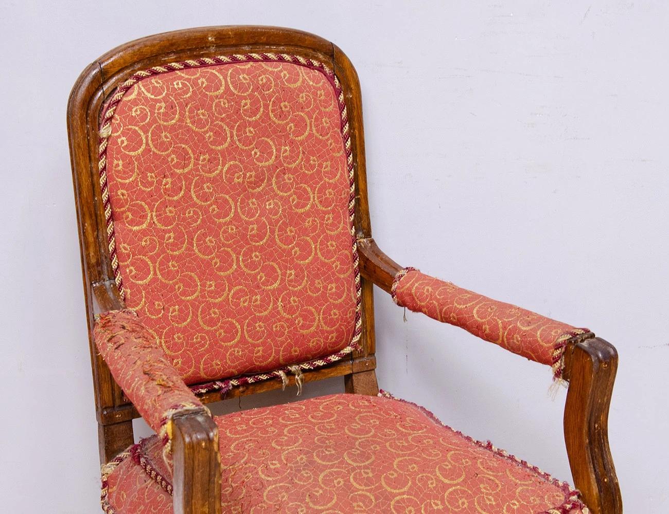 Реставрация дубового кресла 19 века