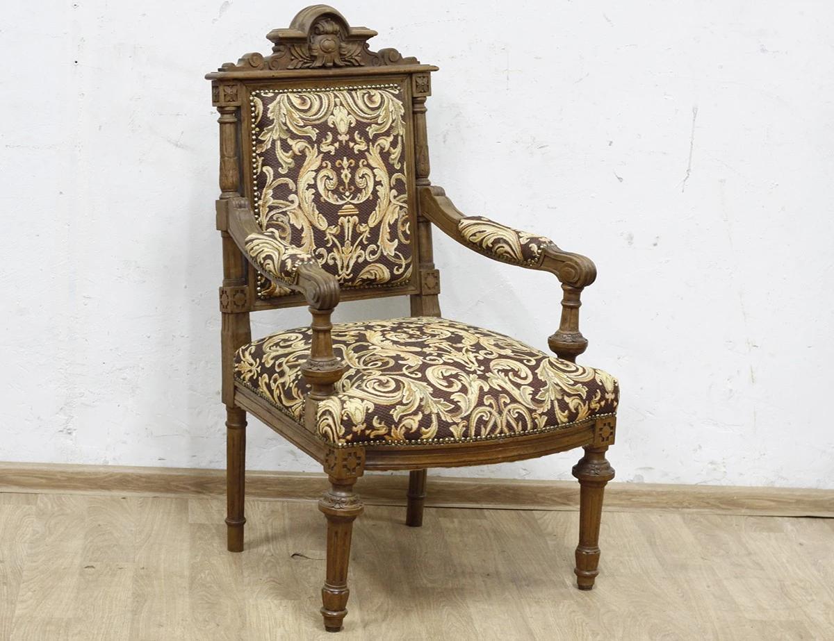Реставрация кресла 19 века